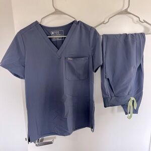 Figs Scrub set Periwinkle